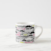 Mustache patroon, retro-stijl espresso kop (Rechts)