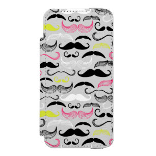 Mustache patroon, retro-stijl