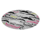 Mustache patroon, retro-stijl snijplank (Hoek)