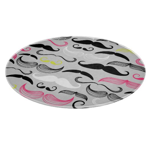 Mustache patroon, retro-stijl snijplank (Hoek)