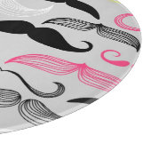 Mustache patroon, retro-stijl snijplank (Hoek)