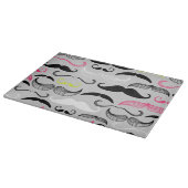 Mustache patroon, retro-stijl snijplank (Hoek)