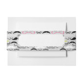 Mustache patroon, retro-stijl uitnodigingen wikkel (Voorkant Voorbeeld)