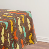 Mustache patroon tafelkleed (Voorbeeld)