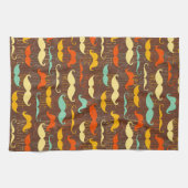 Mustache patroon theedoek (Horizontaal)