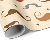 Mustache Pattern Cadeaupapier (Rol Hoek)