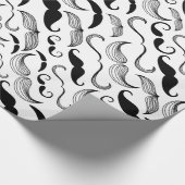 Mustache Pattern Cadeaupapier (Hoek)