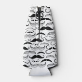 Mustache Pattern Flesjeskoeler (Achterkant)