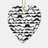 Mustache Pattern Keramisch Ornament (Links)