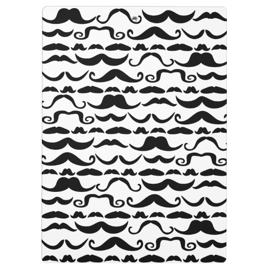 Mustache Pattern Klembord (Achterkant)