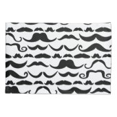 Mustache Pattern Kussensloop (Achterkant)