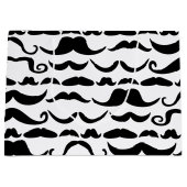 Mustache Pattern Large Cadeautasje (Voorkant)