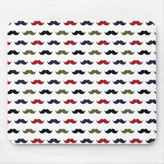 Mustache Pattern Muismat (Voorkant)