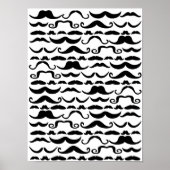 Mustache Pattern Poster (Voorkant)