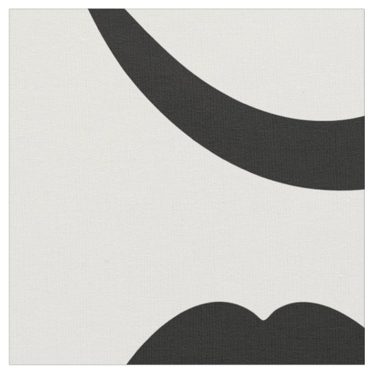 Mustache Pattern Stof (Close Up)
