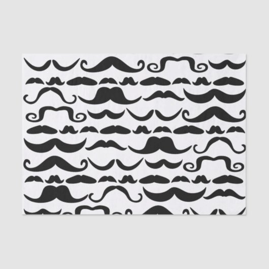 Mustache Pattern Tissuepapier (Voorkant)