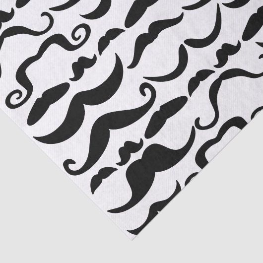 Mustache Pattern Tissuepapier (Detail)