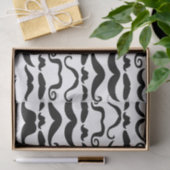Mustache Pattern Tissuepapier (Geschenk)