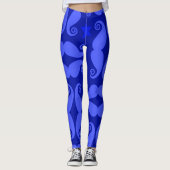 Mustache Pattern Workout Yoga Leggings (Voorkant)