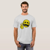 Mustache Peace T-shirt (Voorkant volledig)