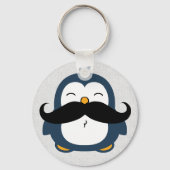 Mustache Penguin Sleutelhanger (Voorkant)
