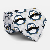 Mustache Penguin Stropdas (Opgerold)