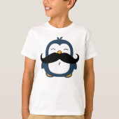 Mustache Penguin T-shirt (Voorkant)