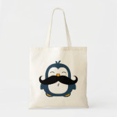 Mustache Penguin Tote Bag (Voorkant)