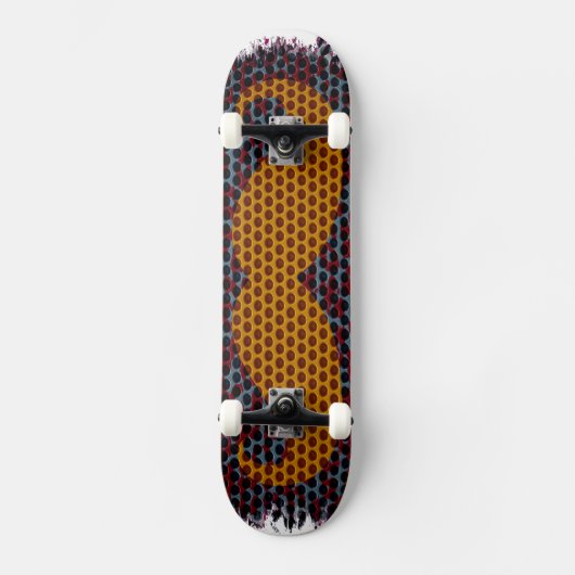 Mustache persoonlijk skateboard (Voorkant)