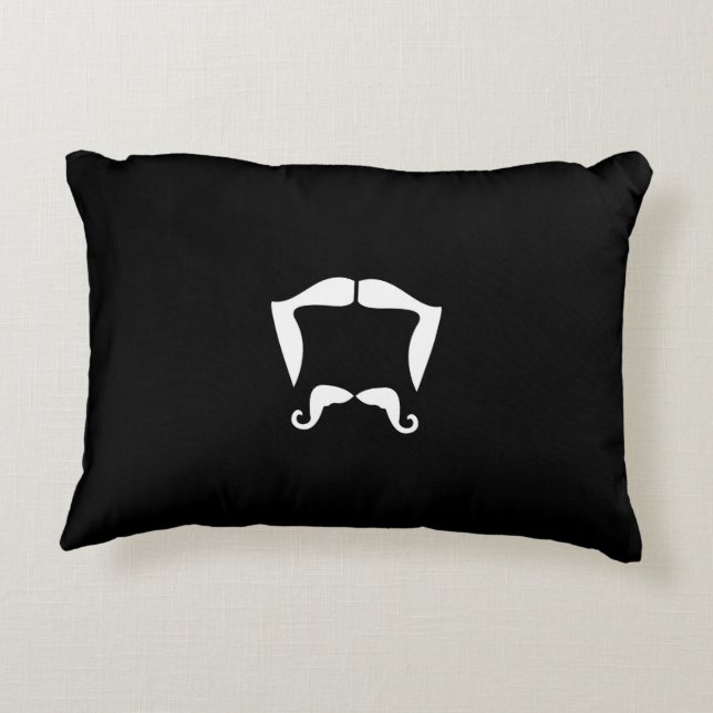 Mustache Pillow Decoratief Kussen (Achterkant)