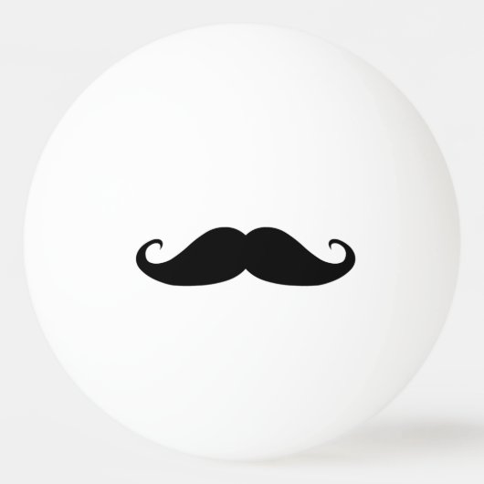 Mustache pingpongbal (Voorkant)