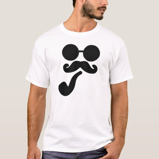 Mustache Pipe T-Shirt (Voorkant)