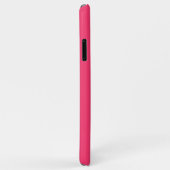 Mustache Plain Hot Pink Achtergrond Case-Mate iPhone Case (Achterkant/rechts)