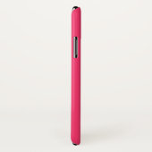 Mustache Plain Hot Pink Achtergrond Case-Mate iPhone Case (Achterkant / rechts)