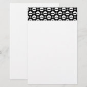 Mustache Polka Dots Stationery Briefpapier (Voorkant / Achterkant)