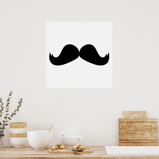 Mustache Poster (Keuken)
