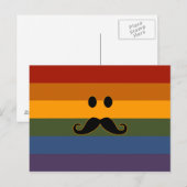 Mustache Pride aangepast briefkaart (Voorkant / Achterkant)