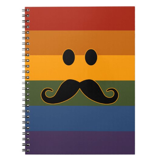 Mustache Pride aangepast notitieboek (Voorkant)