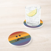 Mustache Pride aangepast onderzetter (Zijkant)