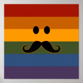 Mustache Pride aangepast poster (Voorkant)