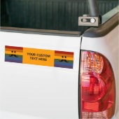 Mustache Pride aangepaste bumpersticker (Op Truck)