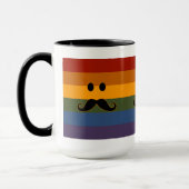 Mustache Pride aangepaste mok - kies stijl (Links)