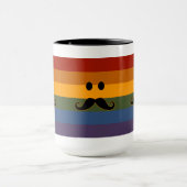 Mustache Pride aangepaste mok - kies stijl (Midden)