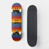 Mustache Pride aangepaste skateboard (Voorkant)