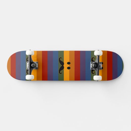 Mustache Pride aangepaste skateboard (Horizontaal)