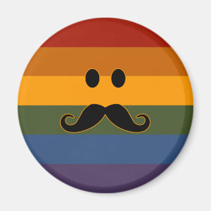 Mustache Pride custom magnet