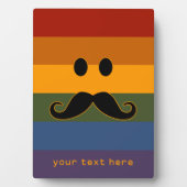 Mustache Pride custom plaque Fotoplaat (voorkant)