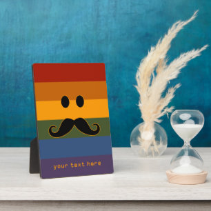 Mustache Pride custom plaque Fotoplaat