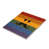Mustache Pride keramische tegels Tegeltje (Zijkant)
