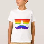 Mustache pride t-shirt (Voorkant)